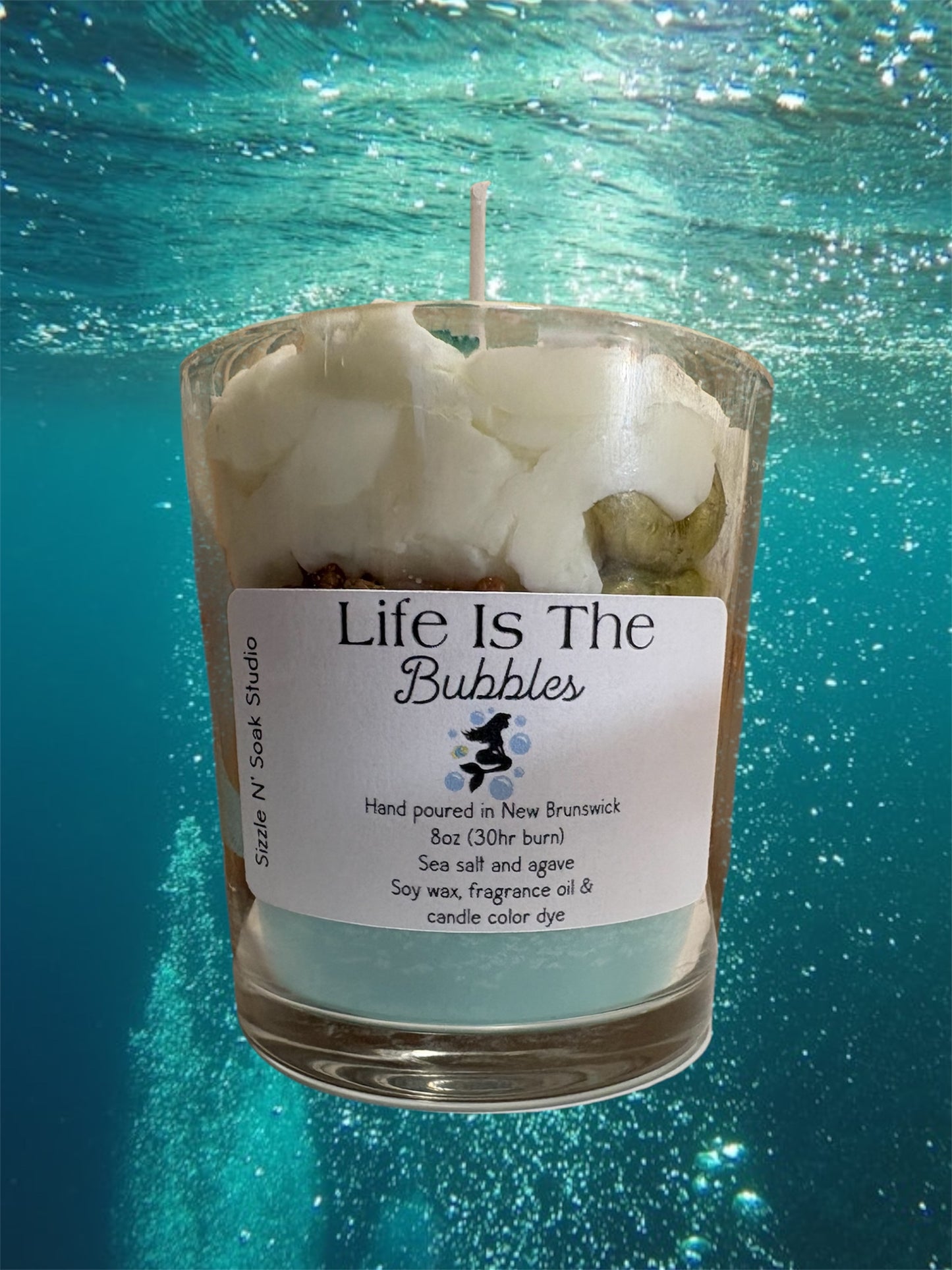 Life Is The Bubbles Soy Wax Candle