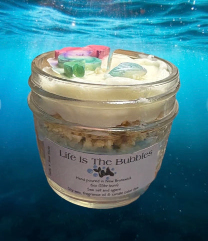 Life Is The Bubbles Soy Wax Candle