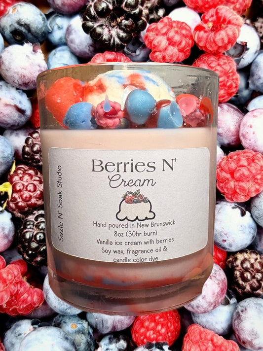 Berries N’ Cream Soy Wax Candle