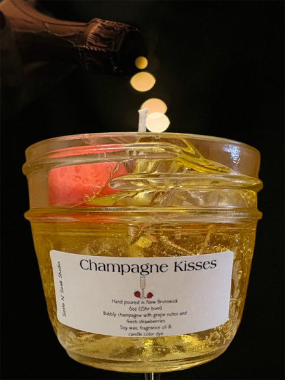 Champagne Kisses Gel Wax Candle