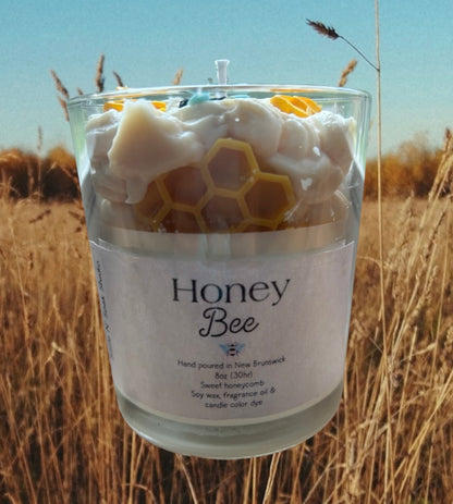 Honey Bee Soy Wax Candle
