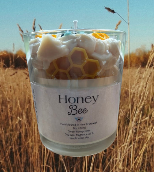 Honey Bee Soy Wax Candle