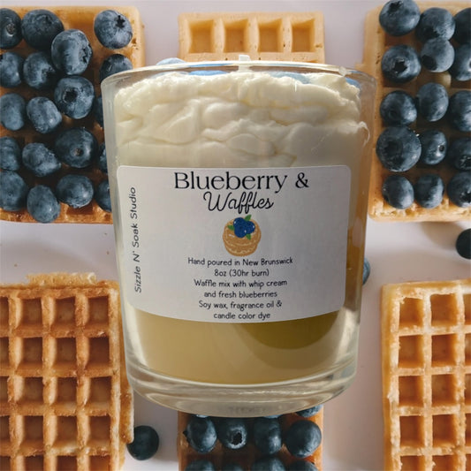 Blueberry & Waffles Soy Wax Candle