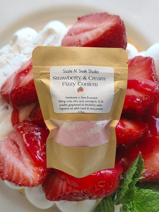 Strawberry & Cream Fizzy Confetti