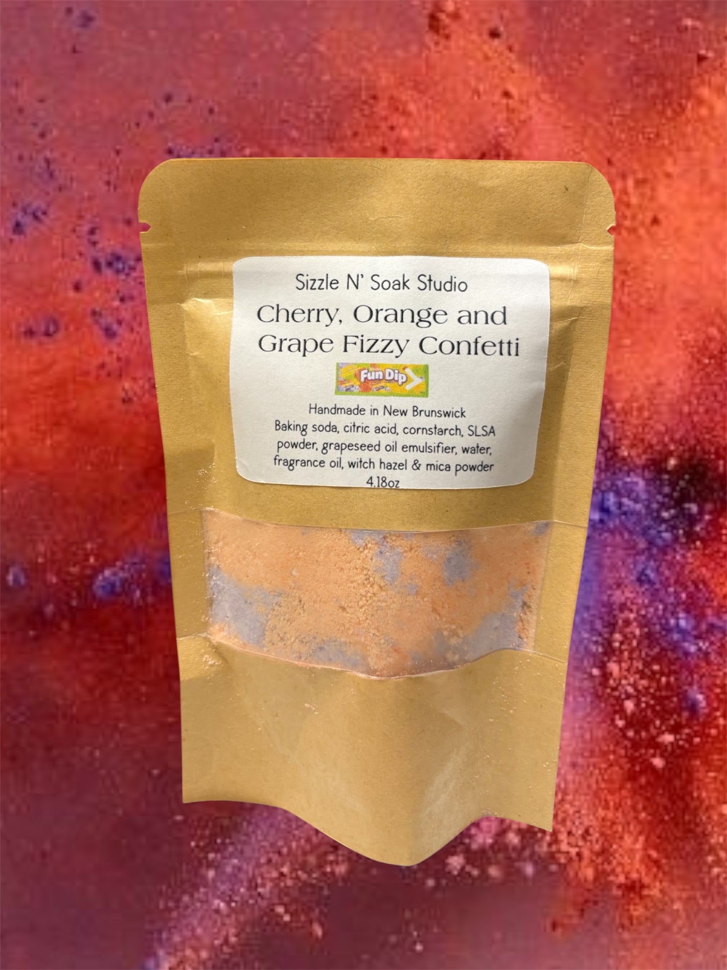 Cherry, Orange and Grape Fizzy Confetti